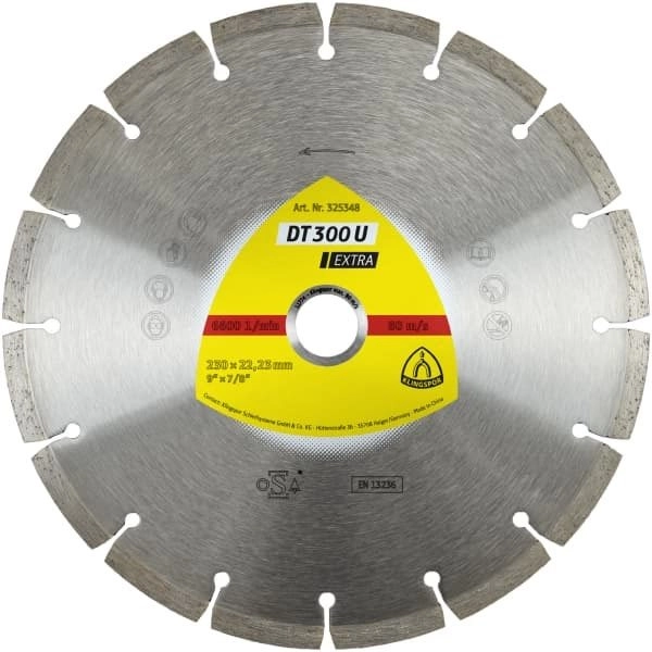 Алмазный диск KLINGSPOR 115X1,6X22,23/8S/7/S/DT/EXTRA/DT300U