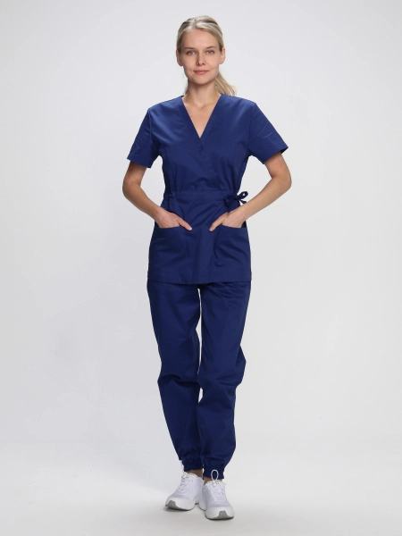 фото костюм женский сити-001 (тк.смесовая,145) medline, т.синий