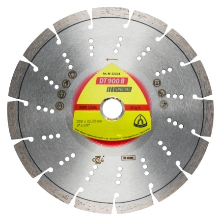 Алмазный диск KLINGSPOR 180X2,6X22,23/11S/12/S/DT/SPECIAL/DT900B