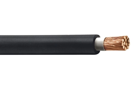 фото кабель сварочный медный сечением 70 мм. кв. / copper welding cable