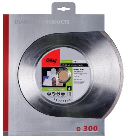 Круг алмазный FUBAG (58521-6 FZ-I) Ф300х30мм по керамике