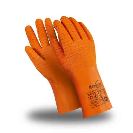 фото перчатки manipula specialist® фишер (интерлок+рельефный латекс 1,6мм), l-t-17/cg-948