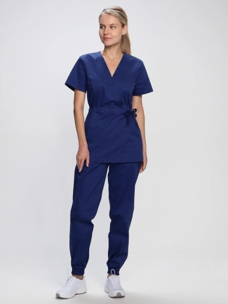 фото костюм женский сити-001 (тк.смесовая,145) medline, т.синий