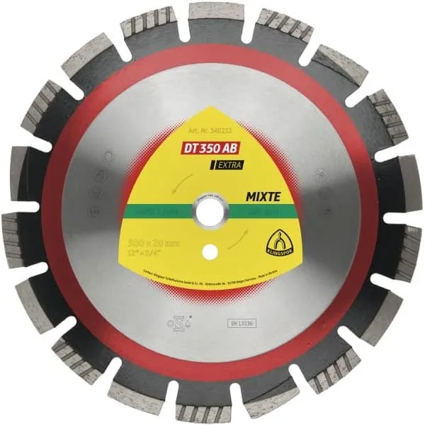 Алмазный диск KLINGSPOR 350X3,2X20/21W/12/S/DT/EXTRA/DT350AB