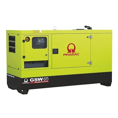 Дизельный генератор PRAMAC GSW65D MECC ALTE трехфазный в кожухе