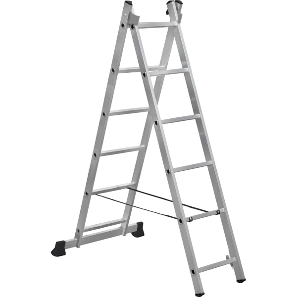 фото двухсекционная лестница gigant l-02 2х6 3,7 м
